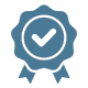 badge All work guaranteed